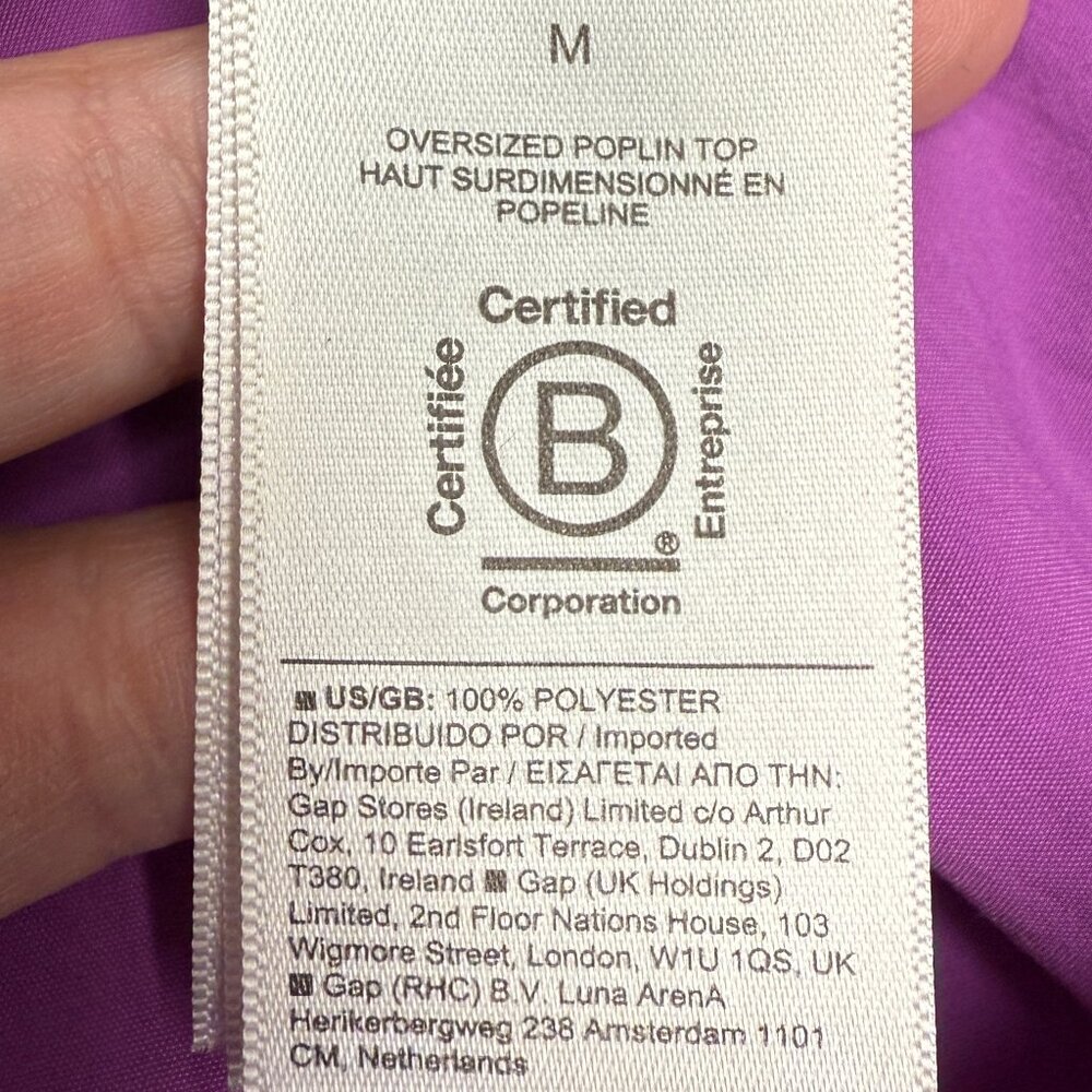 Athleta Purple Button Down Shirt - Picture 9 of 11